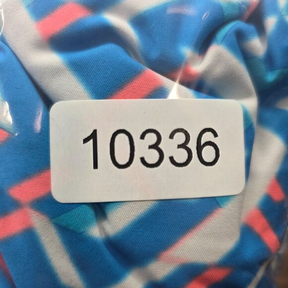 Womens Slazenger Golf Skort Blue Pink Geometric Print Polyester Spandex Size 14 - Picture 8 of 8